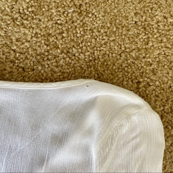 White Roxy Peasant Blouse - Picture 5 of 5